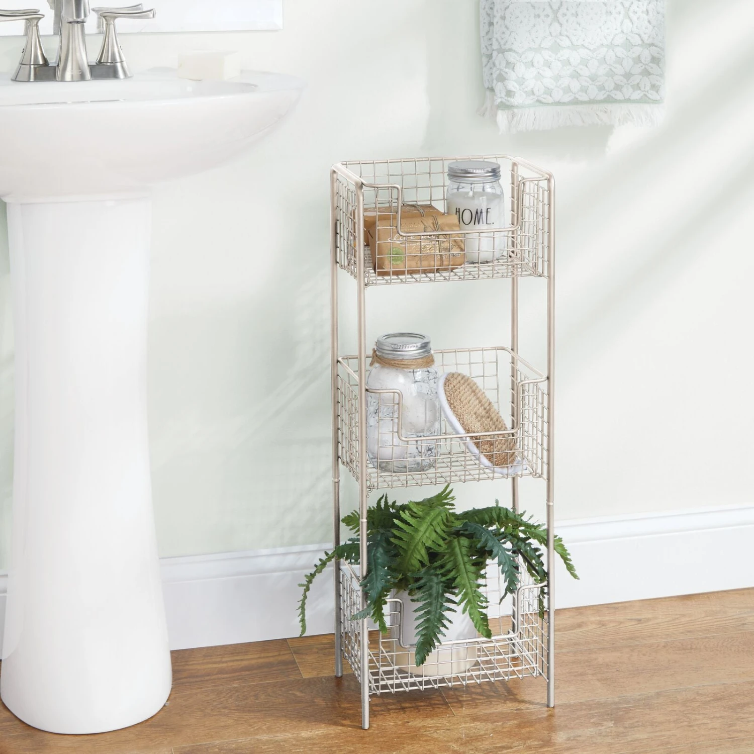 3-Tier Bathroom Basket Stand 13 3-Tier Bathroom Basket Stand - Image 13