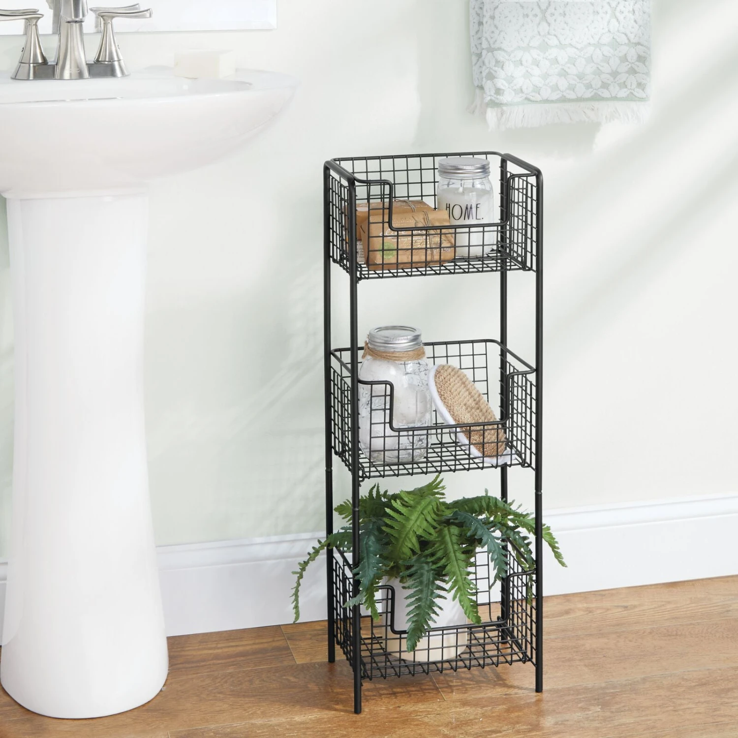 3-Tier Bathroom Basket Stand 15 3-Tier Bathroom Basket Stand - Image 15