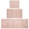 Solid Non-Slip Spa Bath Rug Set