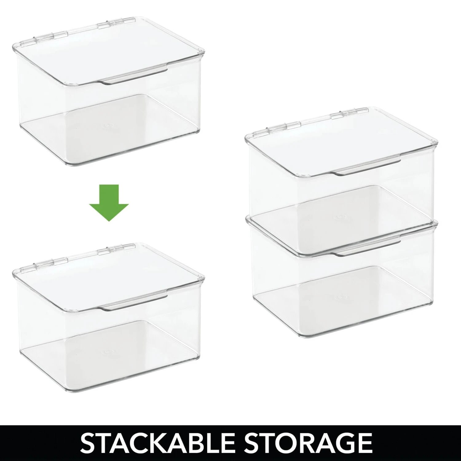 Hinged-Lid Kitchen Storage Box 6 X 7 X 4 5 Hinged-Lid Kitchen Storage Box 6 X 7 X 4 - Image 5