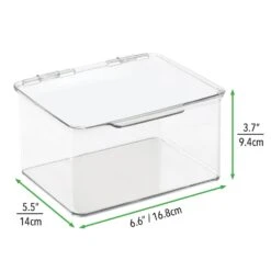 Hinged-Lid Kitchen Storage Box 6 X 7 X 4 9 Hinged-Lid Kitchen Storage Box 6 X 7 X 4 -Home storage 1600 Square JPG 08180MDHS.PT03