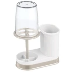 Acrylic Toothbrush Holder With Rinsing Cup 16 Acrylic Toothbrush Holder With Rinsing Cup -Home storage 1600 Square JPG 08490MDBA.PT05
