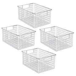 Wire Pantry Basket With Handles 12 X 9 X 6 -Home storage 1600 Square JPG 08741MDCO.PT02