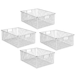 Wire Pantry Basket With Handles 16 X 12 X 6 -Home storage 1600 Square JPG 08779MDCO.PT02
