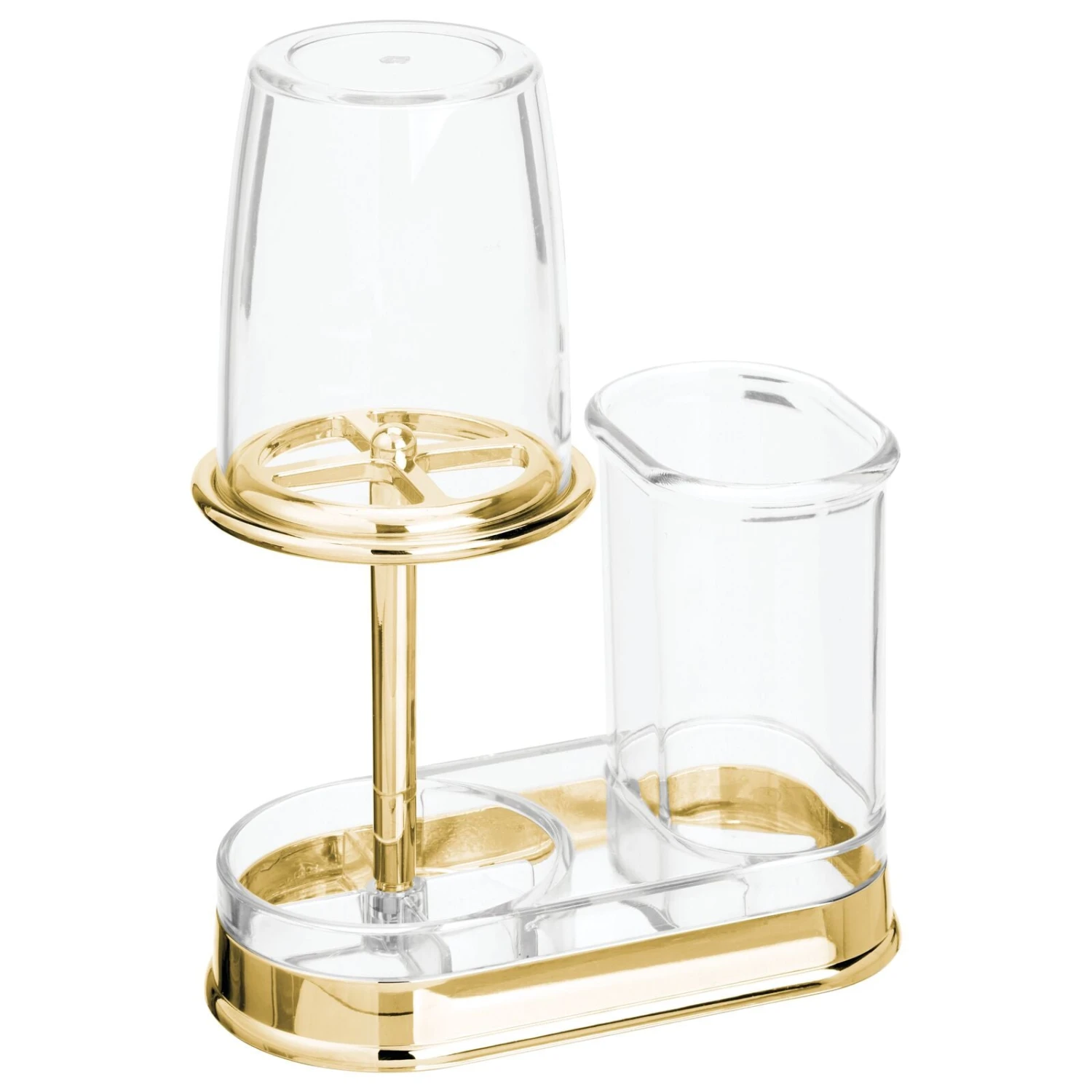 Acrylic Toothbrush Holder With Rinsing Cup 2 Acrylic Toothbrush Holder With Rinsing Cup - Image 2