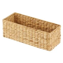 Water Hyacinth Basket 6 X 15 X 5.5 -Home storage 1600 Square JPG 09239MDHS.PT06