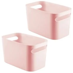 Bathroom Bin With Handles 9 X 5 X 6 17 Bathroom Bin With Handles 9 X 5 X 6 -Home storage 1600 Square JPG 10395MDBST.MAIN 3