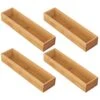 Bamboo Kitchen Drawer Organizer 12 X 3 X 2