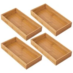 Bamboo Kitchen Drawer Organizer 12 X 6 X 2