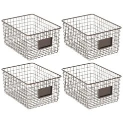 Kitchen Wire Basket With Label Holder 12 X 9 X 6 26 Kitchen Wire Basket With Label Holder 12 X 9 X 6 -Home storage 1600 Square JPG 11604MDK.MAIN 3