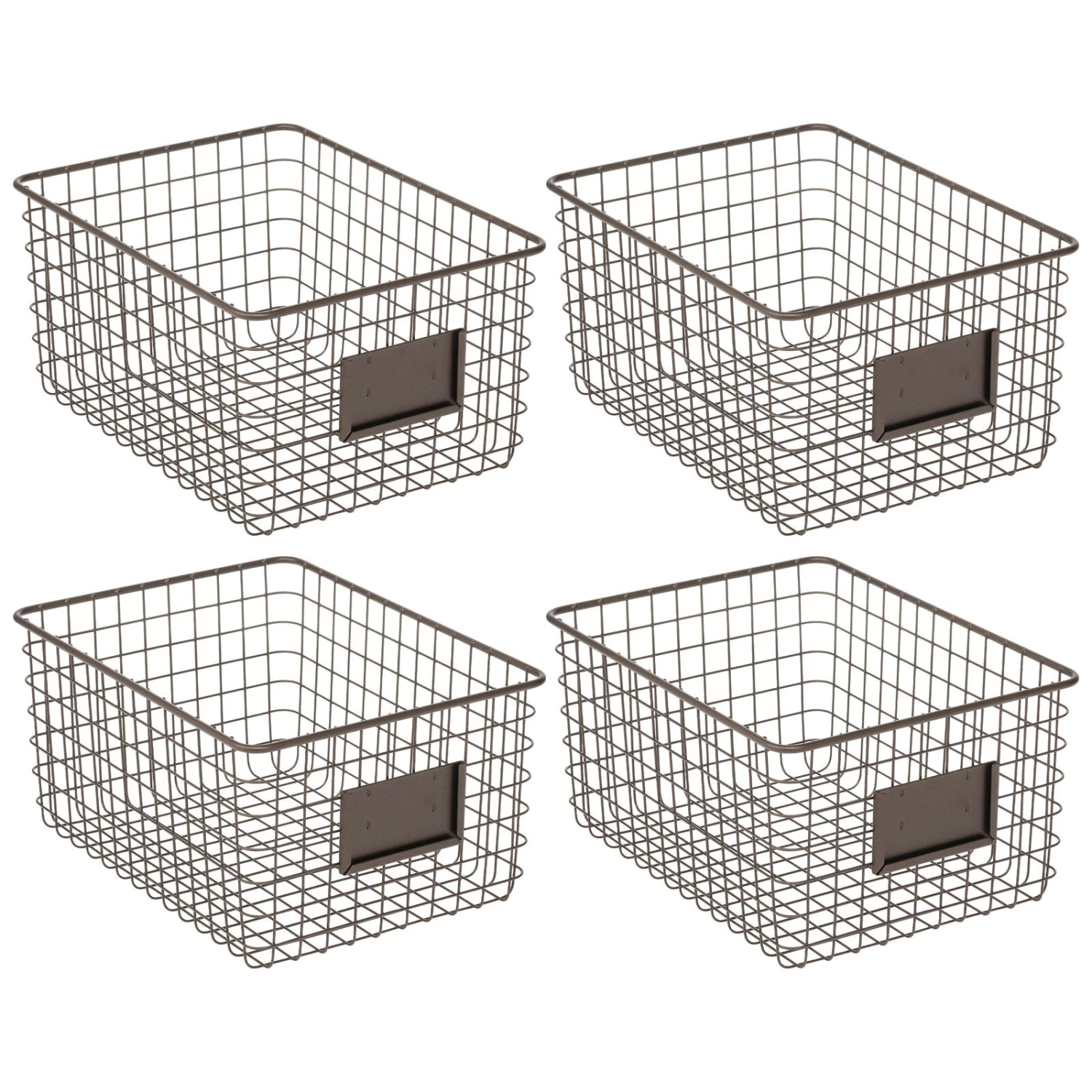 Kitchen Wire Basket With Label Holder 12 X 9 X 6 10 Kitchen Wire Basket With Label Holder 12 X 9 X 6 - Image 10