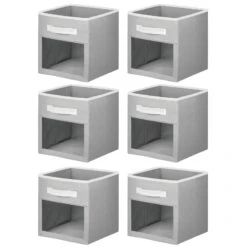 Fabric Storage Cubes With Window 10.5 X 10.5 X 11 -Home storage 1600 Square JPG 13051MDB.MAIN 3