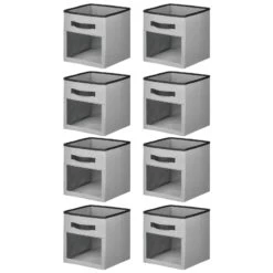 Fabric Storage Cubes With Window 10.5 X 10.5 X 11 -Home storage 1600 Square JPG 13055MDB.MAIN 3