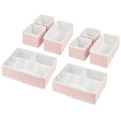 Set Of 8 Fabric Drawer Organizers -Home storage 1600 Square JPG 13704MDB.MAIN 3