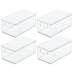 Stackable Bath Box With Lid And Handles 15 X 8.5 X 6 -Home storage 1600 Square JPG 14030MDK.MAIN 3