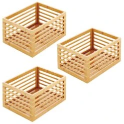 Bamboo Bin 12 X 12 X 6 10 Bamboo Bin 12 X 12 X 6 -Home storage 1600 Square JPG 14311MDK.MAIN 3