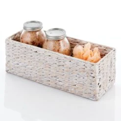 Water Hyacinth Basket 6 X 15 X 5.5 -Home storage 1600 Square JPG 14492MDHS.PT04