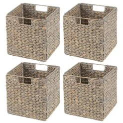 Water Hyacinth Cube Basket 10.5 X 10.5 X 10.5 32 Water Hyacinth Cube Basket 10.5 X 10.5 X 10.5 -Home storage 1600 Square JPG 14793MDK.MAIN 3