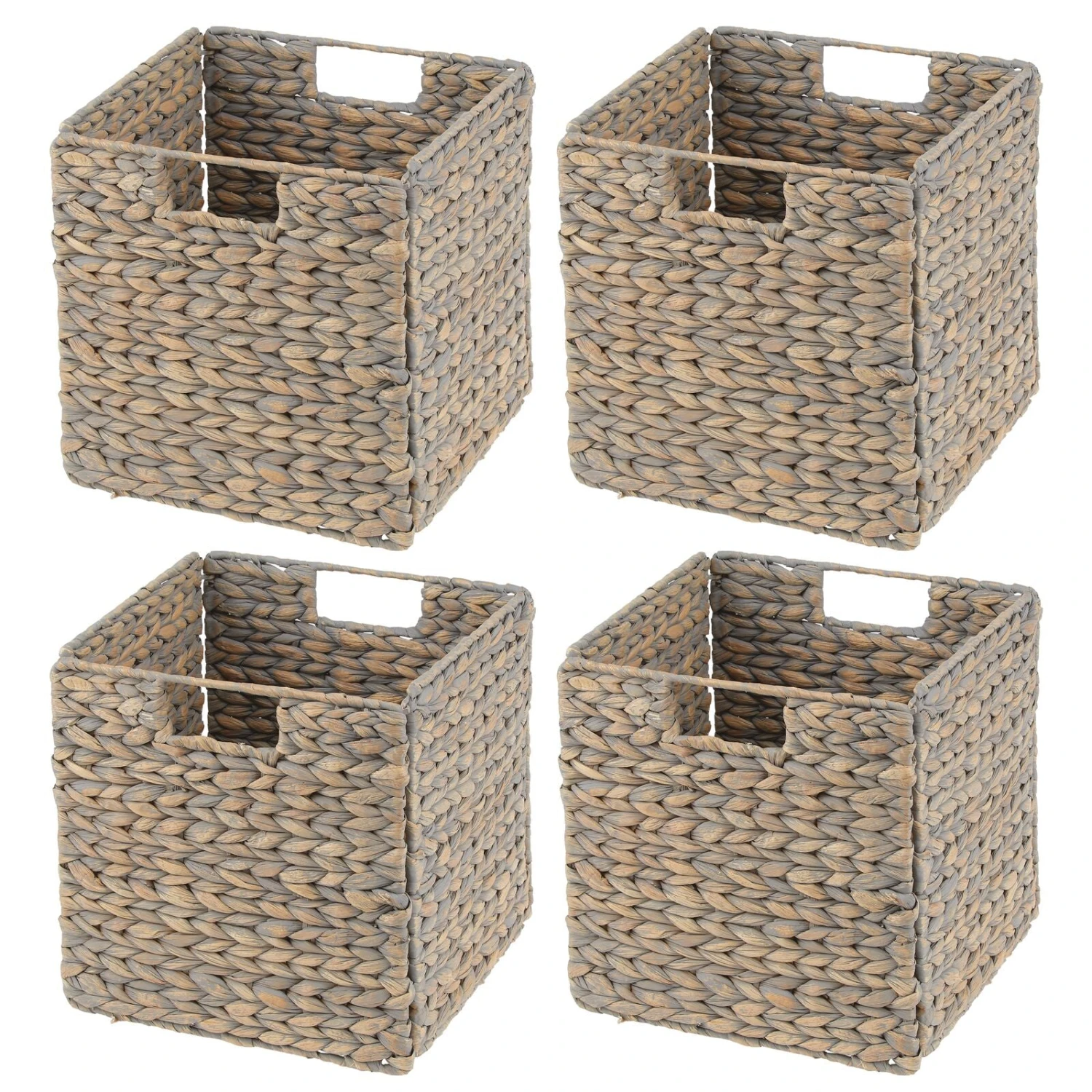 Water Hyacinth Cube Basket 10.5 X 10.5 X 10.5 14 Water Hyacinth Cube Basket 10.5 X 10.5 X 10.5 - Image 14