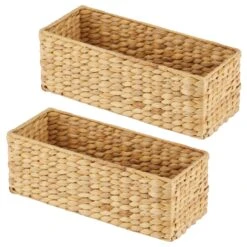Water Hyacinth Basket 6 X 15 X 5.5 -Home storage 1600 Square JPG 14916MDHS.MAIN 3