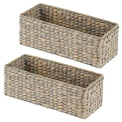 Water Hyacinth Basket 6 X 15 X 5.5 -Home storage 1600 Square JPG 14918MDHS.MAIN 3