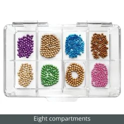 Divided Tea Organizer With Lid 7 X 10.5 X 3.5 -Home storage 1600 Square JPG 15120MDCS Detail 12e7e497 5041 4b04 bbb7 75c11acd84b0