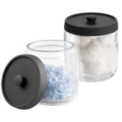 Glass Vanity Canister Set