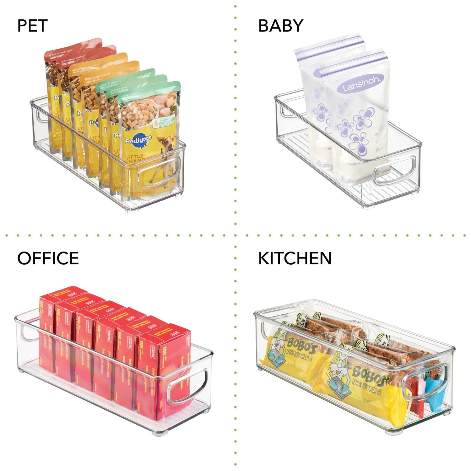 Stackable Bin With Handles 10 X 4 X 3 5 Stackable Bin With Handles 10 X 4 X 3 - Image 5