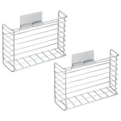 Adhesive Wire Basket 4 X 11 X 9 -Home storage 1600 Square JPG 16802MDK MAIN 3