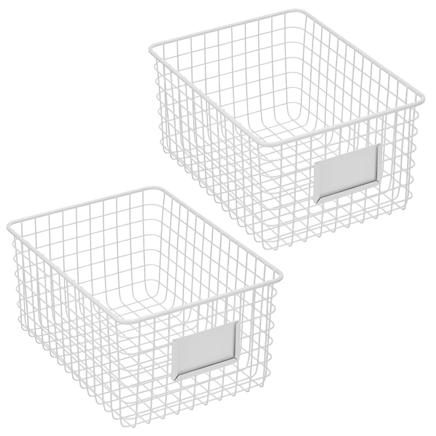Kitchen Wire Basket With Label Holder 12 X 9 X 6 5 Kitchen Wire Basket With Label Holder 12 X 9 X 6 - Image 5