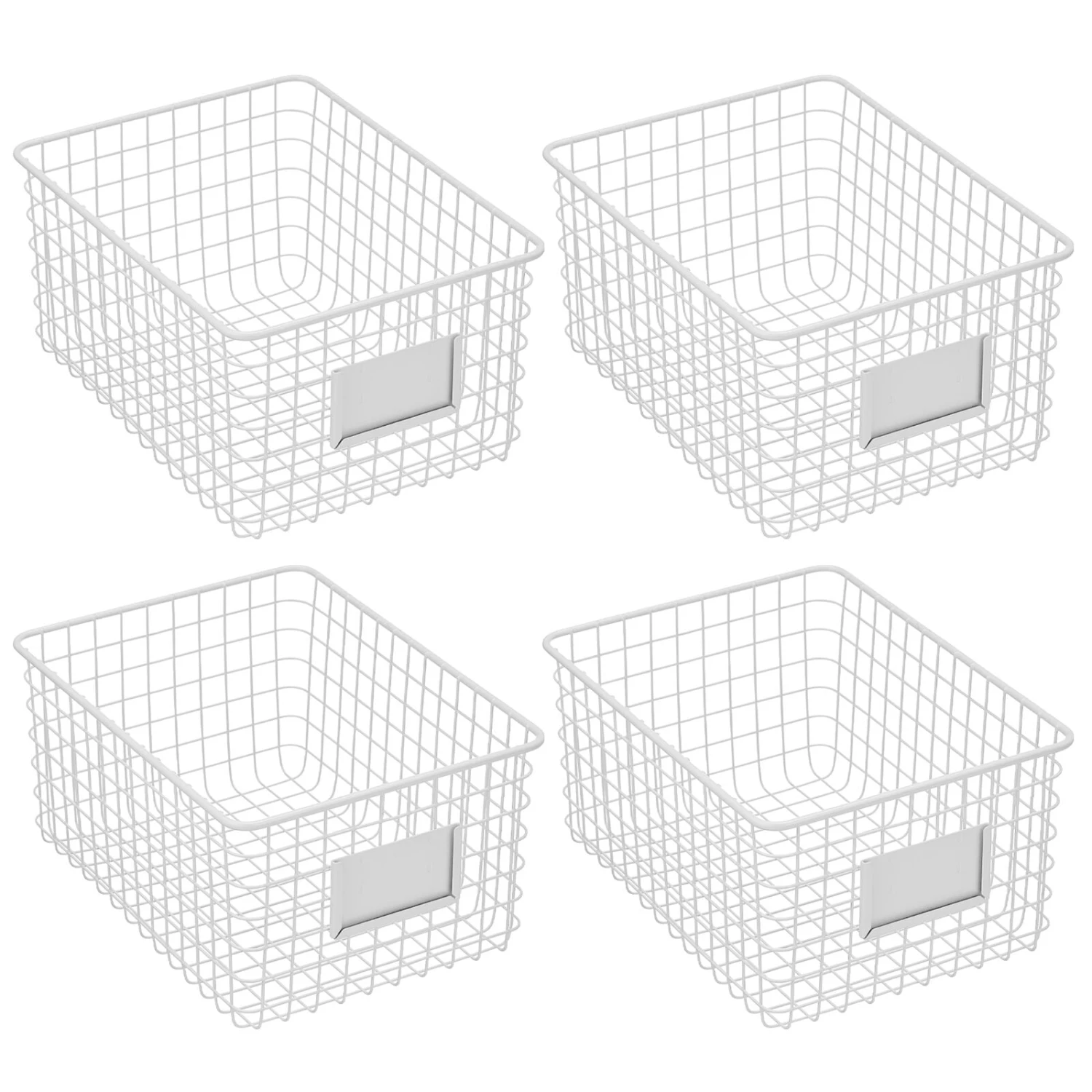 Kitchen Wire Basket With Label Holder 12 X 9 X 6 16 Kitchen Wire Basket With Label Holder 12 X 9 X 6 - Image 16