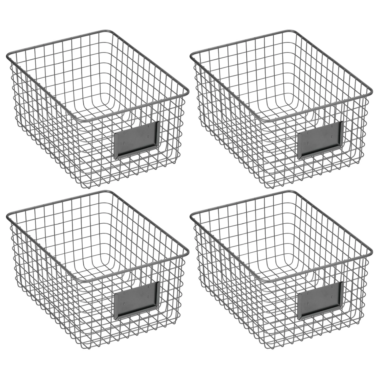 Kitchen Wire Basket With Label Holder 12 X 9 X 6 14 Kitchen Wire Basket With Label Holder 12 X 9 X 6 - Image 14