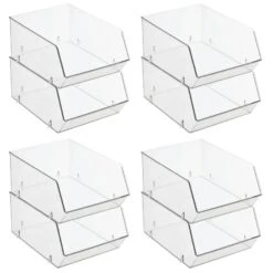 Open Front Stackable Kitchen Bin 11 X 8 X 5 15 Open Front Stackable Kitchen Bin 11 X 8 X 5 -Home storage 1600 Square JPG 17109MDK.MAIN 3