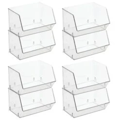 Open Front Stackable Kitchen Bin 8 X 6 X 5 15 Open Front Stackable Kitchen Bin 8 X 6 X 5 -Home storage 1600 Square JPG 17110MDK.MAIN 3