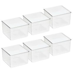 Square Bin Set 6 X 6 X 4 10 Square Bin Set 6 X 6 X 4 -Home storage 1600 Square JPG 17281MDCO.MAIN 3