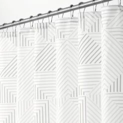 Textured Triangle Shower Curtain