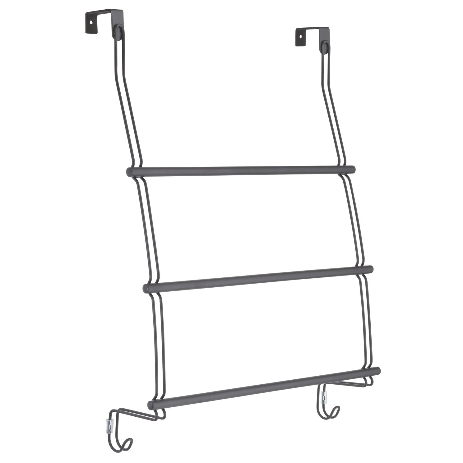Over-the-Door Towel Rack With Hooks 2 Over-the-Door Towel Rack With Hooks - Image 2