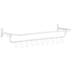 Wall Mount Sports Equipment Rack With Hooks