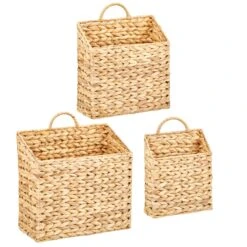 Hyacinth Wall Mount Basket Set -Home storage 1600 Square JPG 18379MDHS.MAIN 3