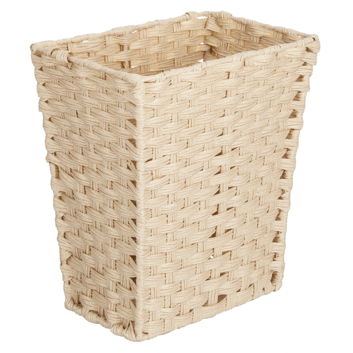 Rectangular Woven Wastebasket 2 Rectangular Woven Wastebasket - Image 2