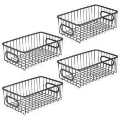 Wire Pantry Basket 10 X 6 X 3.5 10 Wire Pantry Basket 10 X 6 X 3.5 -Home storage 1600 Square JPG 18420MDK.MAIN 3
