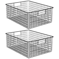 Wire Pantry Basket With Handles 16 X 12 X 6 -Home storage 1600 Square JPG 18601MDK.MAIN 3