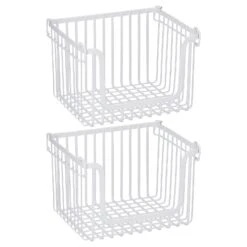 Stackable Wire Pantry Baskets 10 X 12 X 8 -Home storage 1600 Square JPG 18610MDK.MAIN 3