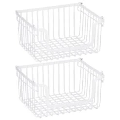 Stackable Wire Pantry Baskets 10 X 12 X 6 10 Stackable Wire Pantry Baskets 10 X 12 X 6 -Home storage 1600 Square JPG 18613MDK.MAIN 3