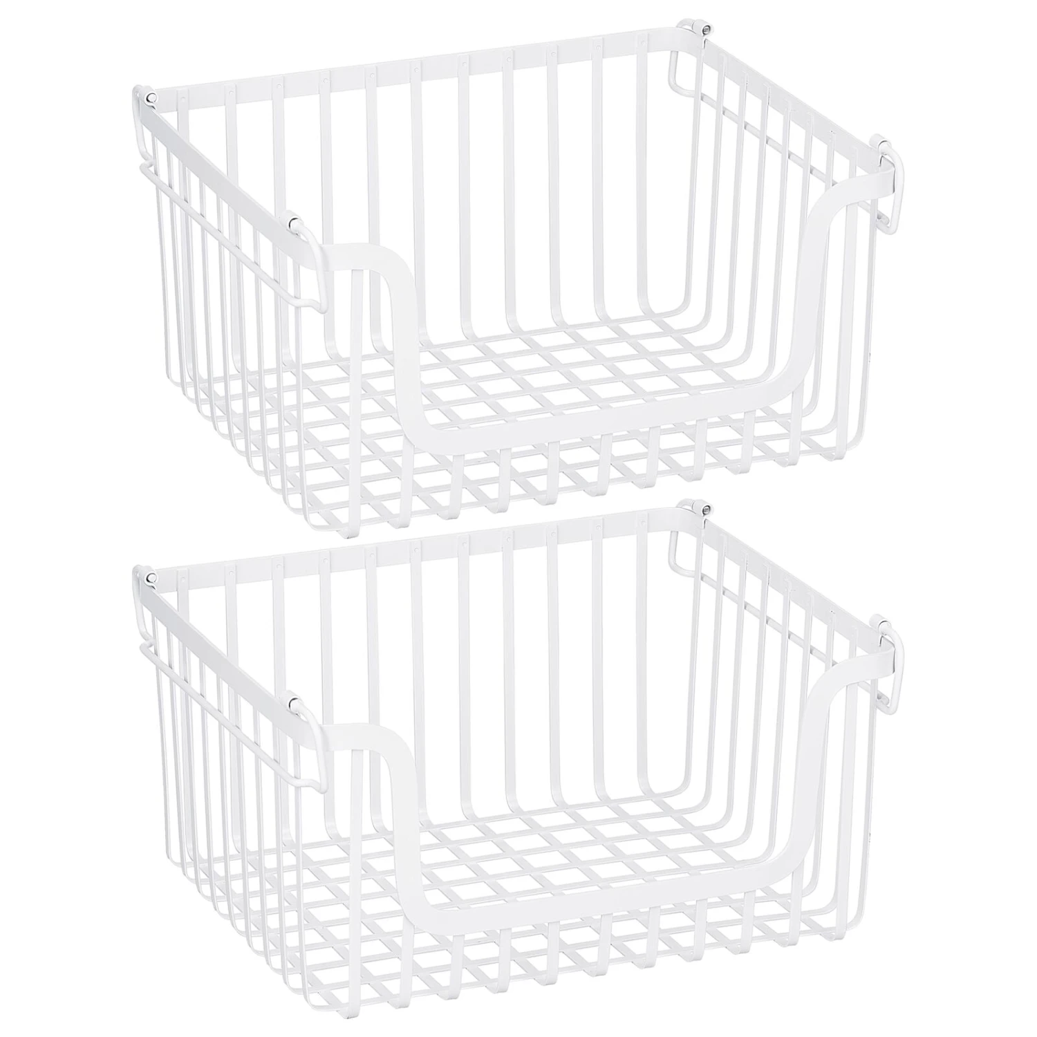 Stackable Wire Pantry Baskets 10 X 12 X 6 3 Stackable Wire Pantry Baskets 10 X 12 X 6 - Image 3