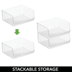 Stackable Open-Front Bin 12 X 15 X 6 -Home storage 1600 Square JPG 18669MDK.PT03