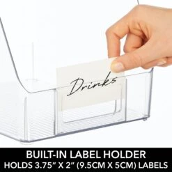 Open Front Bin With Label Holder 10 X 8 X 6 -Home storage 1600 Square JPG 18969MDK Detail d0b62765 81ec 4762 abf8 1f2685f08350