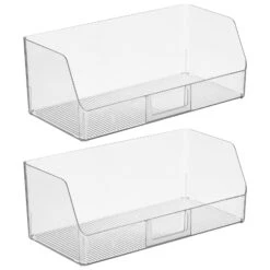 Open Front Bin With Label Holder 7.75 X 15 X 6 -Home storage 1600 Square JPG 18970MDK.MAIN 3