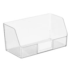 Open Front Bin With Label Holder 6.5 X 12.5 X 6 11 Open Front Bin With Label Holder 6.5 X 12.5 X 6 -Home storage 1600 Square JPG 18973MDK OLb