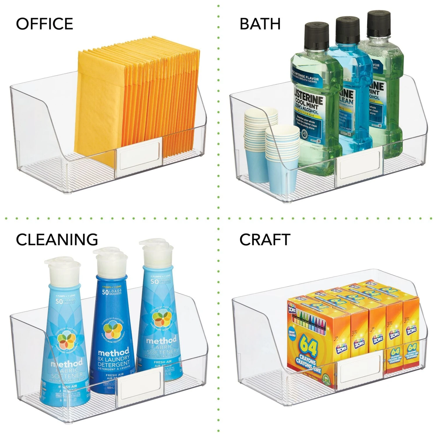 Open Front Bin With Label Holder 6.5 X 12.5 X 6 4 Open Front Bin With Label Holder 6.5 X 12.5 X 6 - Image 4